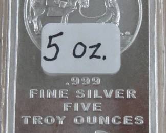 5 oz. Silver Bar