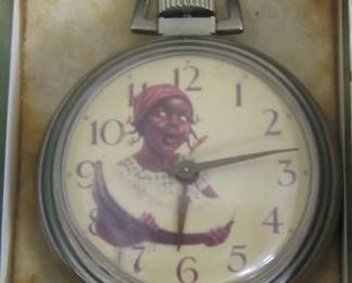 Black Art Pocket Watch - Runs