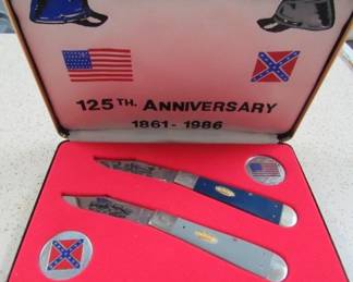 Case XX Civil War 125th Anniversary Collectors Knife Set 