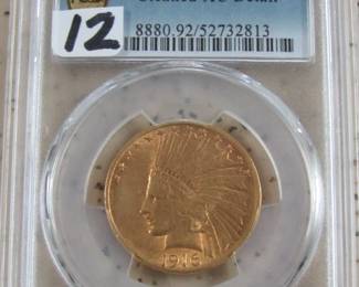PCGS 1916-S Gold $10.00 Indian Head Coin