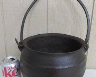1800's Cast Iron Footed Pot