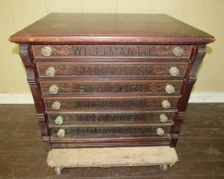 1890's Willimantic Spool Cabinet