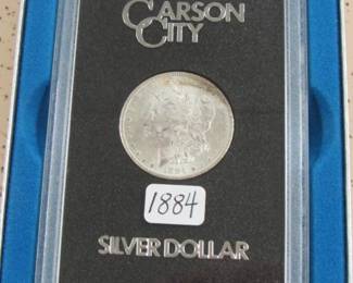 GSA 1884 Carson City Silver Dollar in Box
