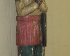 Carved Wood Cigar Indian Statue