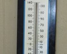 36" - 1940's Porcelain EX-LAX Thermometer 