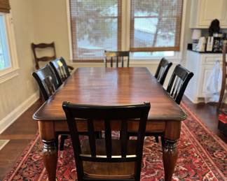 Dining table and chairs