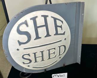 metal sign