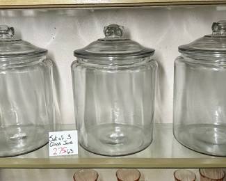 3 Glass Jars