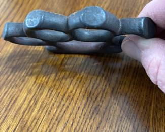 Knuckle Dusters dating to possibly the Civil War era.