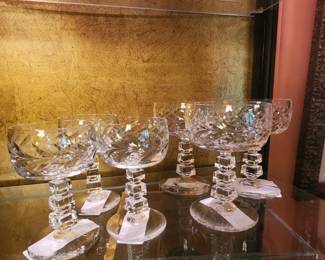 Rock sharpe "Wreath" pattern  Stemware 