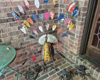 Peacock Yard Art