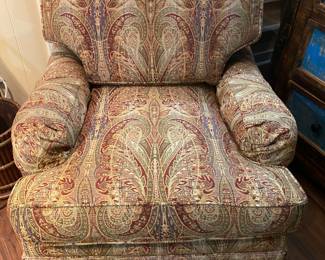 Pr Taylor King, Taylorsville, NC upholstered chairs. 
