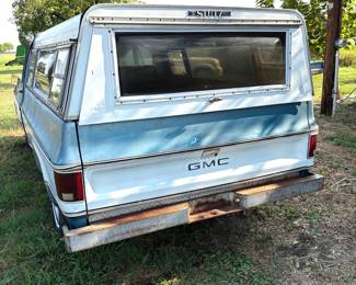 1978 BARN FIND GMC HIGH SIERRA HALF TON [HEAVY HALF] TEXAS TRUCK WITH TOPPER. 