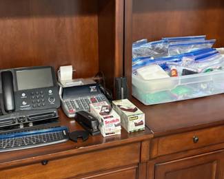 LOTS OF OFFICE SUPPLIES.