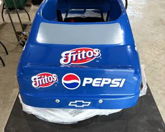 SWEET 1990s FRITO LAYS PROMOTION JEFF GORDON #24 GIVE AWAY BRAND NEW IN BOX CHILDRENS ELECTRIC RACE CAR, COMPLETE WITH ENTRY FORMS AND ADVERTISING. 