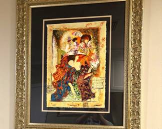 SERGEY KOVRIGO LIMITED EDITION FRAMED SERIGRAPH ON PAPER "FRIENDSHIP"