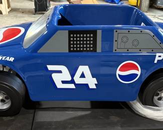 SWEET 1990s FRITO LAYS PROMOTION JEFF GORDON #24 GIVE AWAY BRAND NEW IN BOX CHILDRENS ELECTRIC RACE CAR, COMPLETE WITH ENTRY FORMS AND ADVERTISING. 