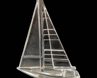 Glass sailboat