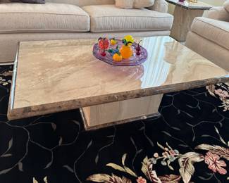 Marble coffee table