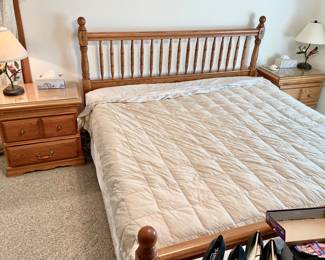 SUPREME Condition is this "Furniture Traditions" King Bedroom Suite. Selling all as One! Every piece is super clean and damage free.