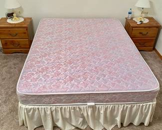 One of 2 Exact Super Clean Queen size Mattress and matching Box Spring. ONE SET OF QUEEN IS SOLD. We also have a King size set exactly the same.