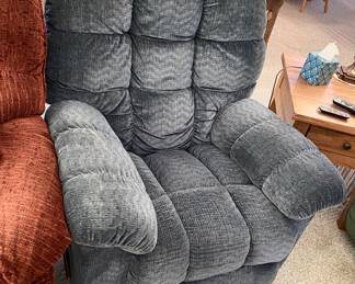 Blue Gray La Z Boy larger Recliner