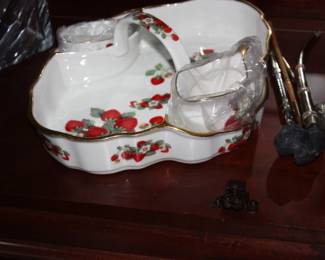 PS fine bone china  strawberry pattern