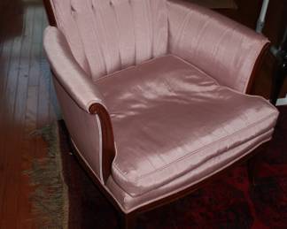 1of2 matching nid century pink chairs