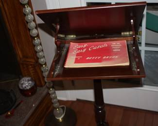 Wood podium cherry wood  