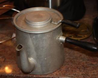 Vintage aluminum coffee pot