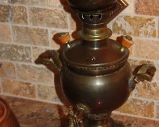 Old fashion copper coffee pots