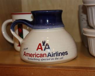 Mid century American Airlines clay mug