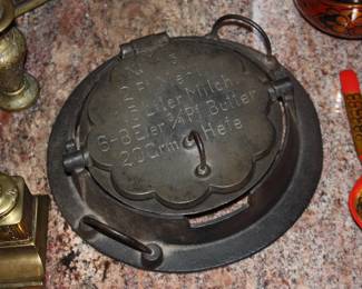 Antique #5 iron waffle maker
