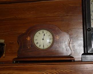 Small wood mantle clock