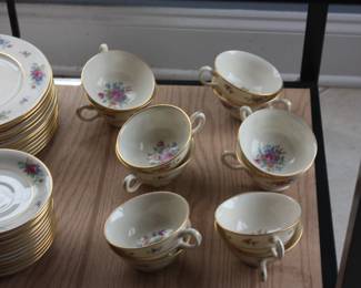 60 pc Lennox Rose china