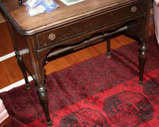 Vintage oak table w/false front