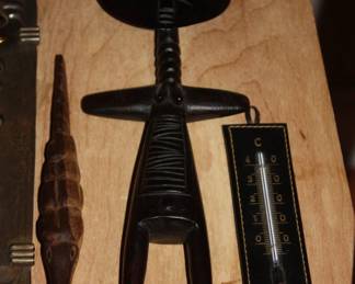 Wood tribal carved person