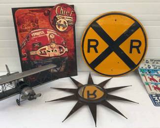 Man Cave Garage Metal Decor.