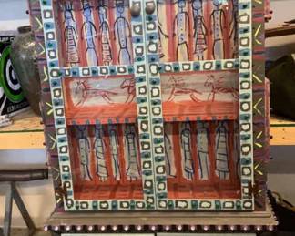 Hand Painted Cabinet