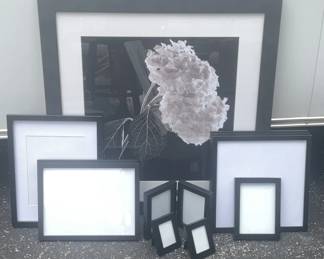 Black White Floral Print And Frames