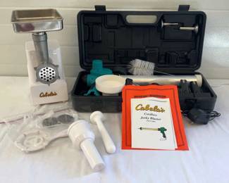 Cabelas Cordless Jerky Blaster And Cabelas Meat Grinder.
