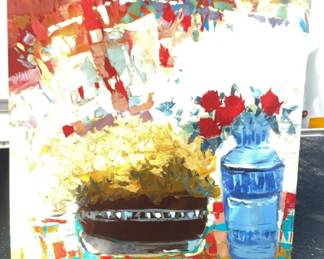 Large Colorful Canvas Print 