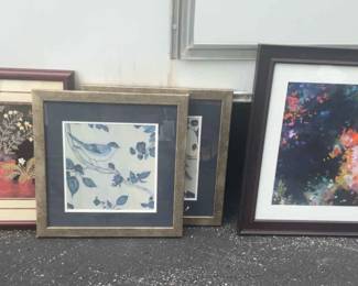 Four Assorted Framed Prints