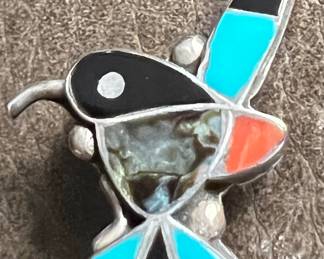 Native American Hummingbird Pin Mini 