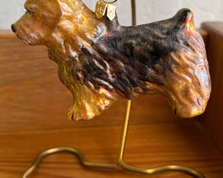 Doggie Ornament on Dog Bone Stand 