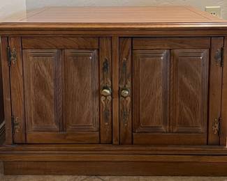 Vintage 2-Door End Table 