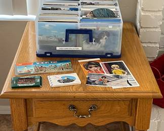 End Table w Drawer, A GREAT Collection of Postcards