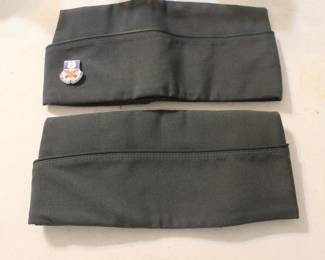 TWO ARMY CAPS THAT GO WITH UNIFORM IN A PACKAGE DEAL