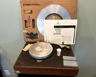 ACOUSTIC RESEARCH AR-XA TURNTABLE  brand new never used 1971 receipt.