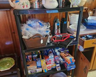 Corning. Lots of kitchen goodies